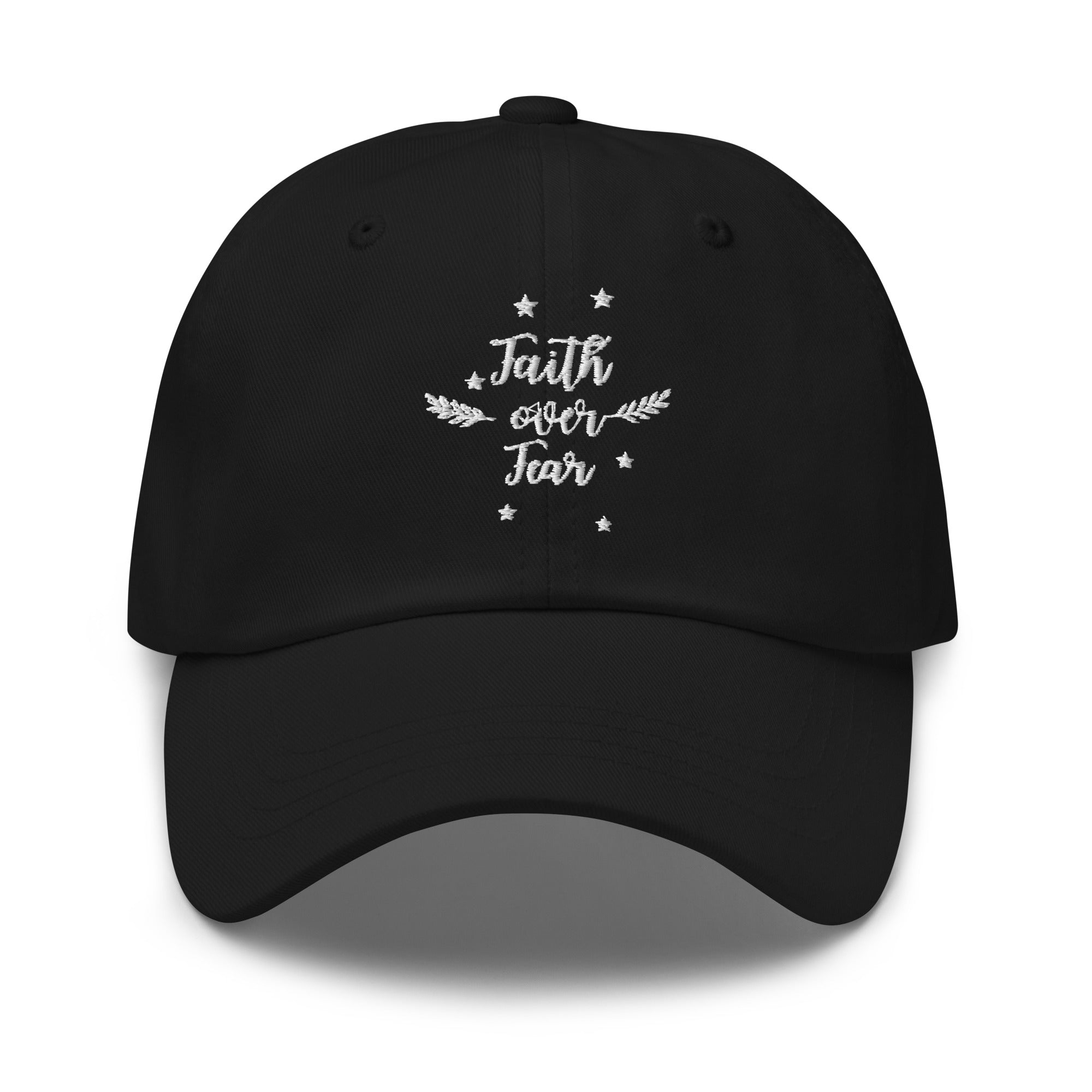 Adjustable Cotton Gym Hat - Faith Over Fear-Faith N Fit