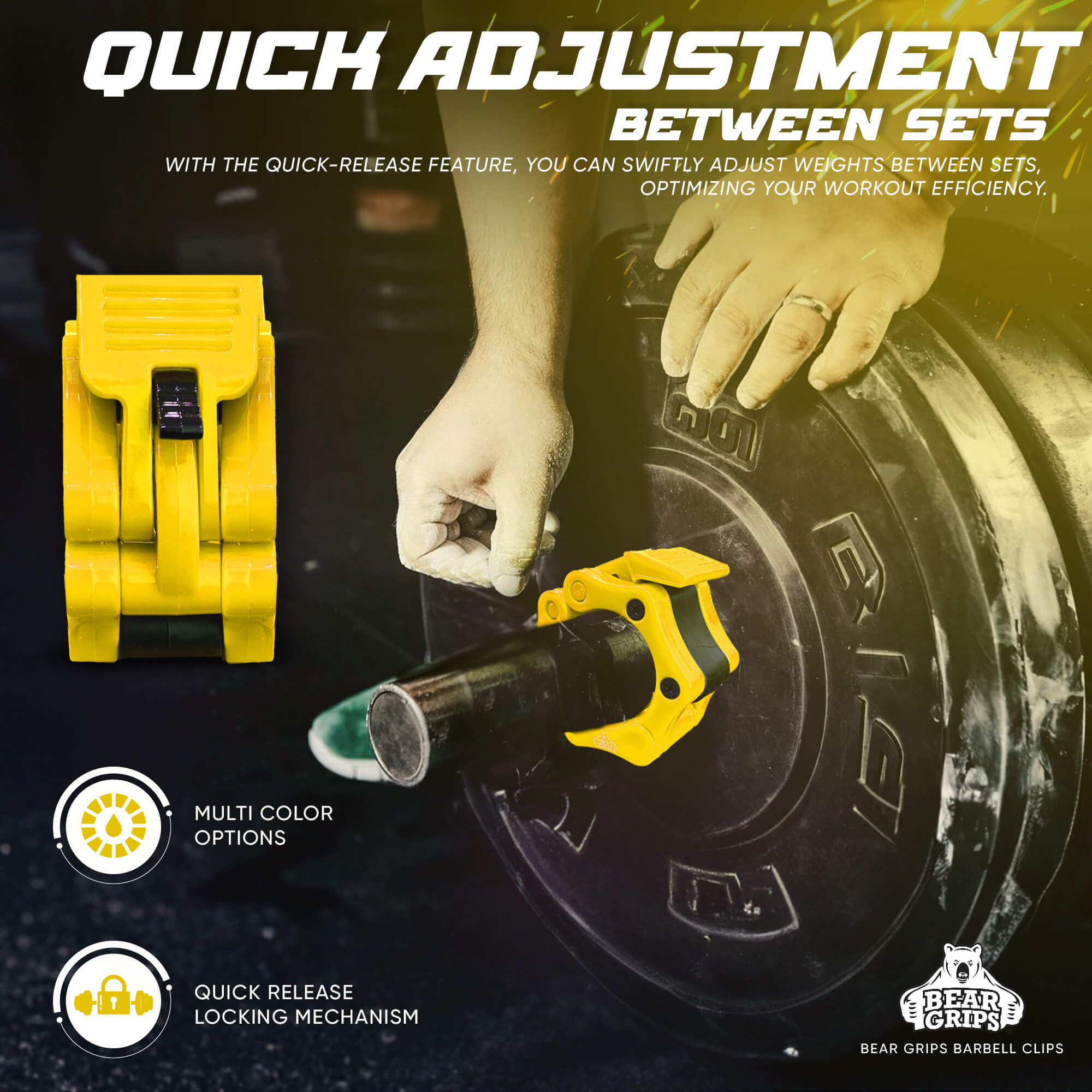 Barbell Clamp Collars (Quick Release)