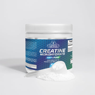 100% Pure Creatine Monohydrate Powder: 5,000 MG per scoop for 50 Powerful Workouts, Enhanced Muscle Growth, and Peak Performance By Bear Grips