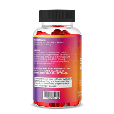 Bear Grips Elderberry With Vitamin C & Zinc Gummies | Boost Your Immunity | Aid Your Body's Defense | Antioxidant-Rich Wellness